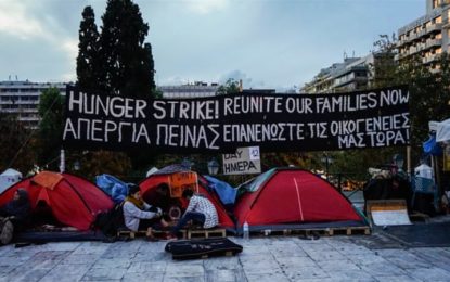 Syrian refugees in Athens hunger strike for relocation