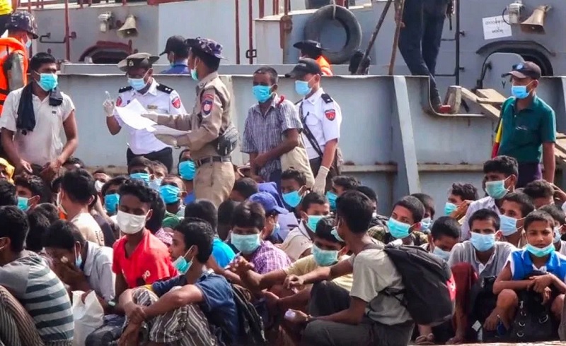Hundreds of Rohingya refugees stuck at sea, say rights groups