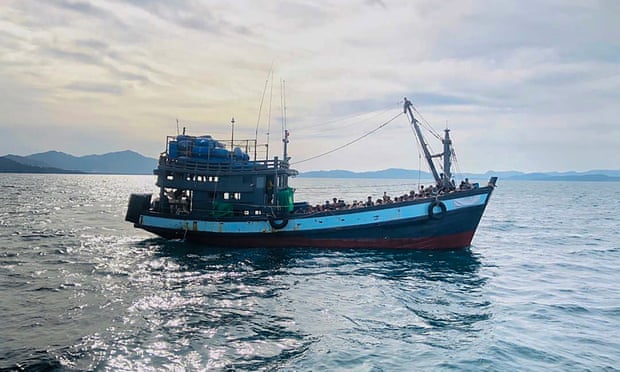 Rohingya refugees sent to remote Bangladeshi island after weeks at sea