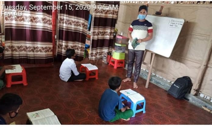 AllMercy Teachers Are Conducting Classes Maintaining Social Distancing, Health Issues and Sanitation Having Only Four Students At A Time