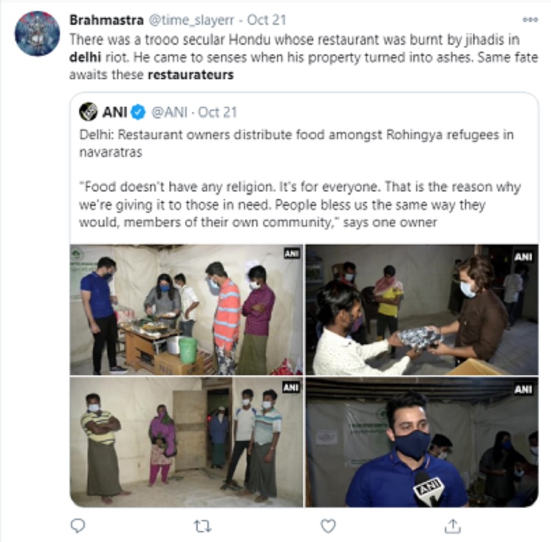 Free food served to Rohingya refugees draws mixed reactions in Delhi