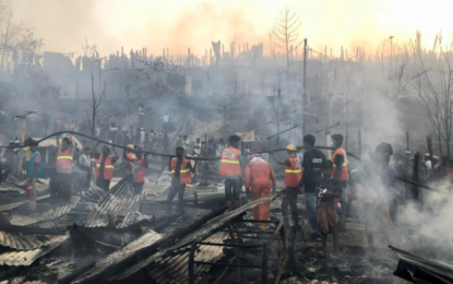 Fire at Bangladesh Rohingya camp kills boy, leaves 2,000 homeless