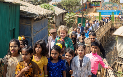 SDG advocate Queen Mathilde visits Cox’s Bazar Rohingya camps