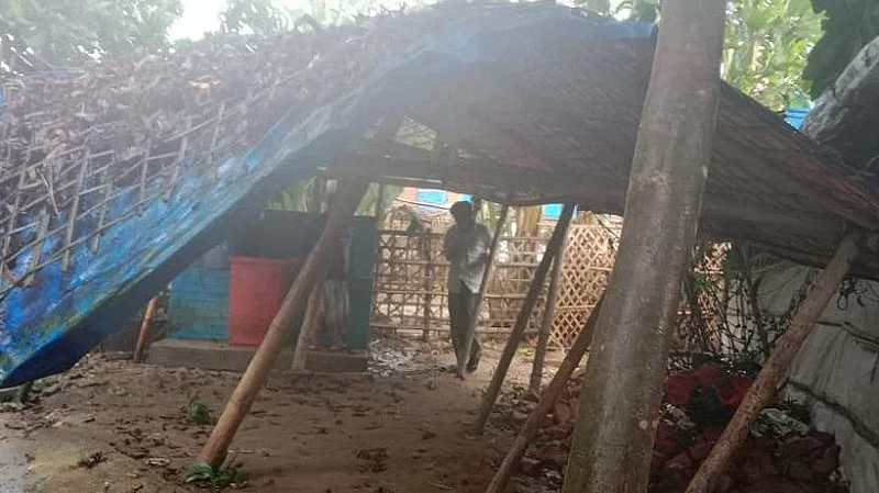 Rohingya camps: 1300 shanties damaged in cyclone